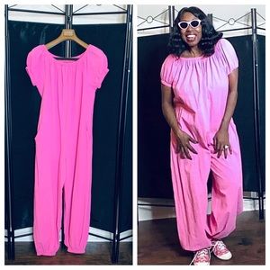 Pink  oversize Romper/ jumper